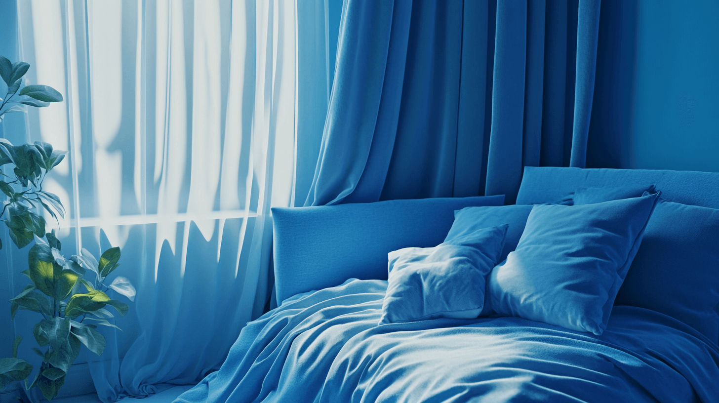 Die Wirkung von Blautönen im Schlafzimmer