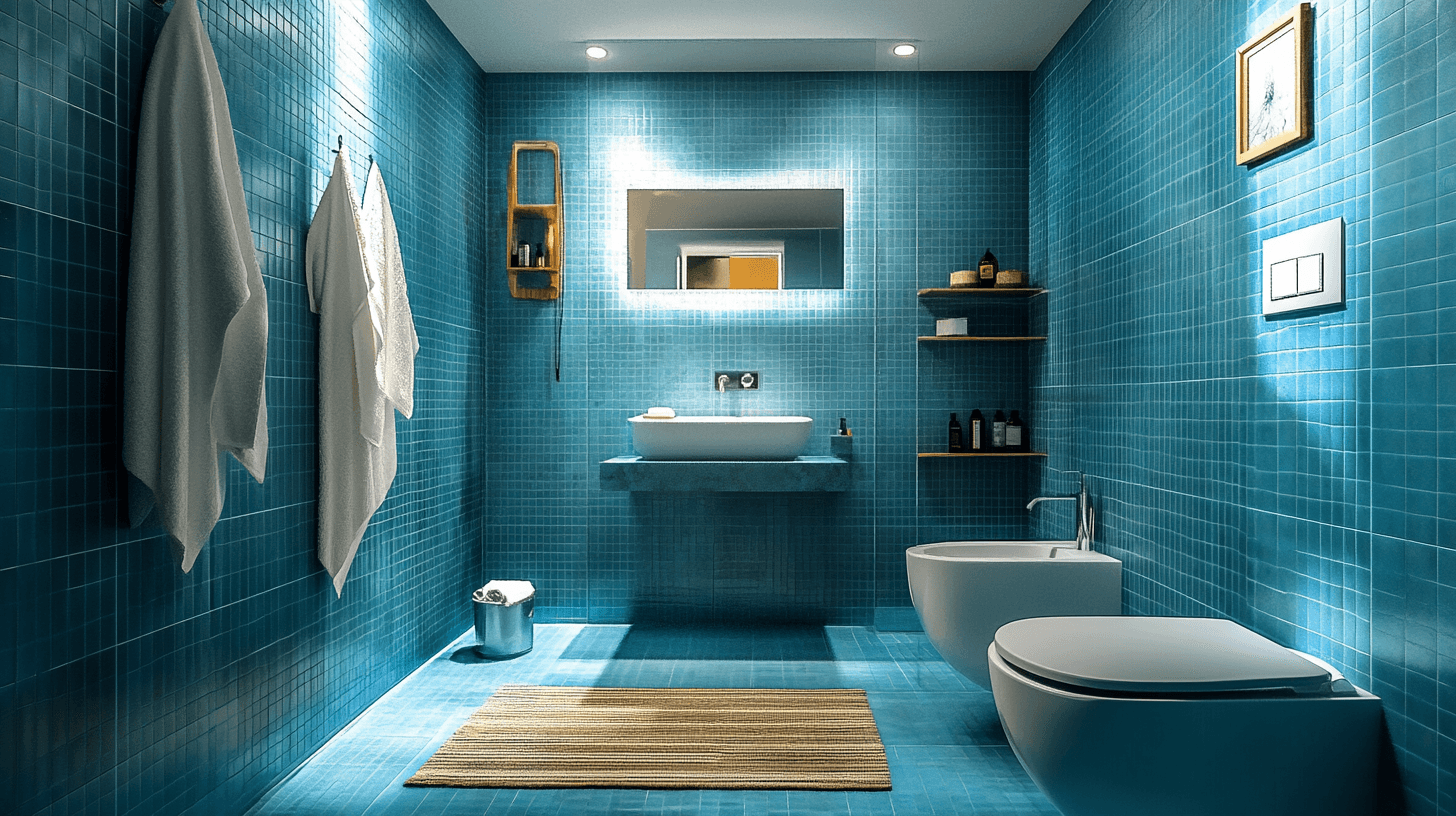 Die Wirkung von Blau im Badezimmer