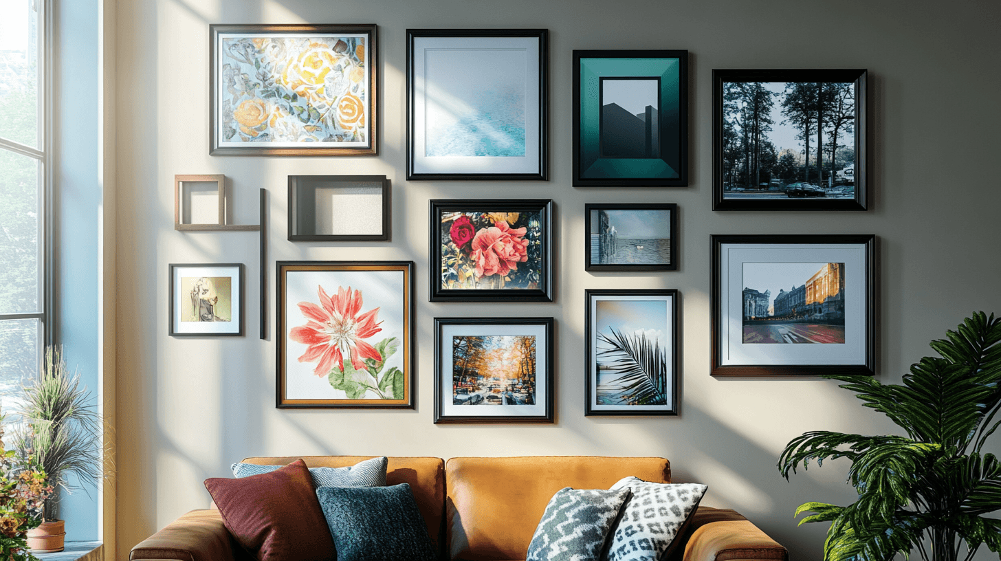 Bilderrahmen kreativ nutzen: Kunst und Fotos stilvoll inszenieren