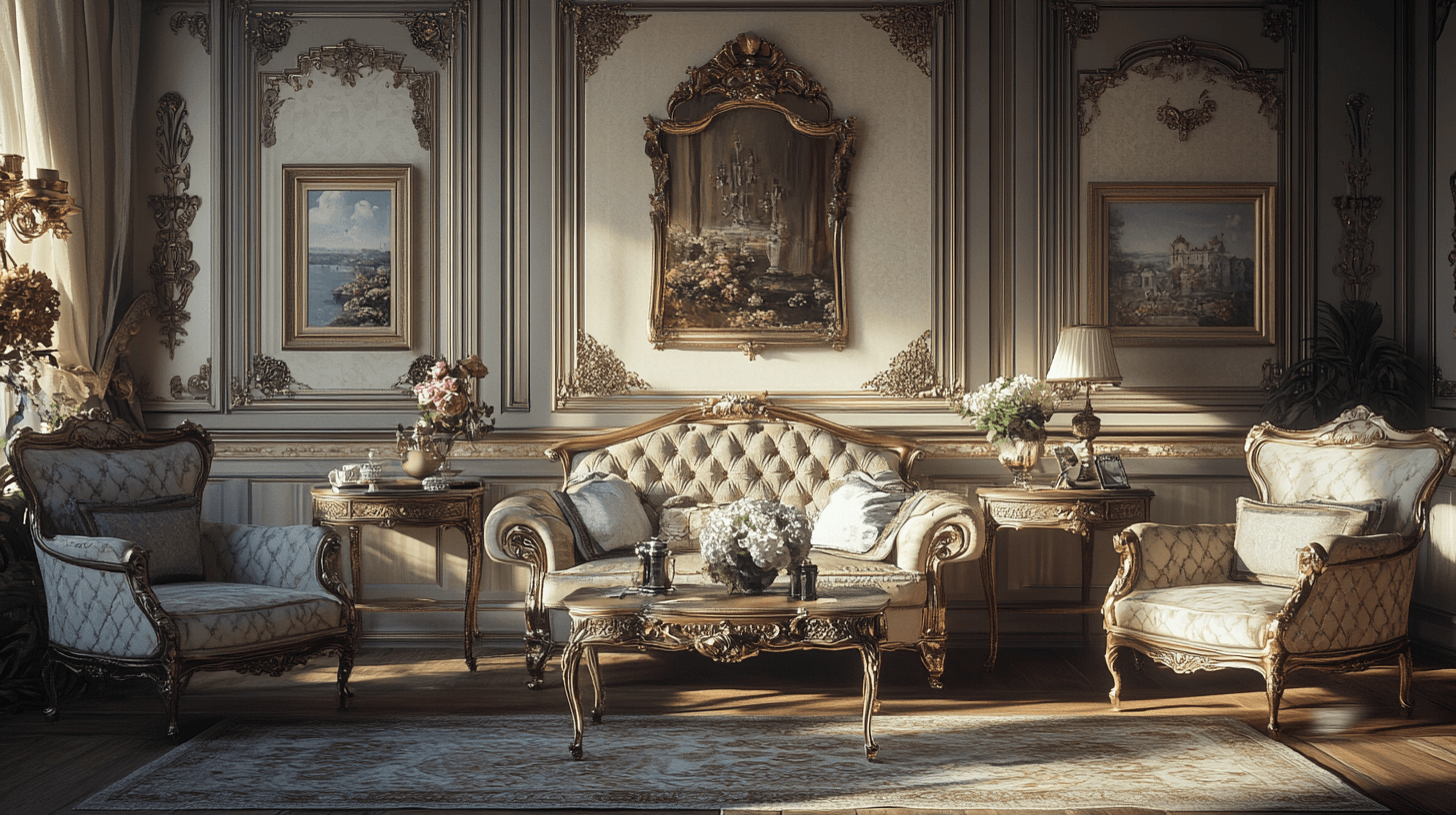 Wohnstile im Vintage Glam Design