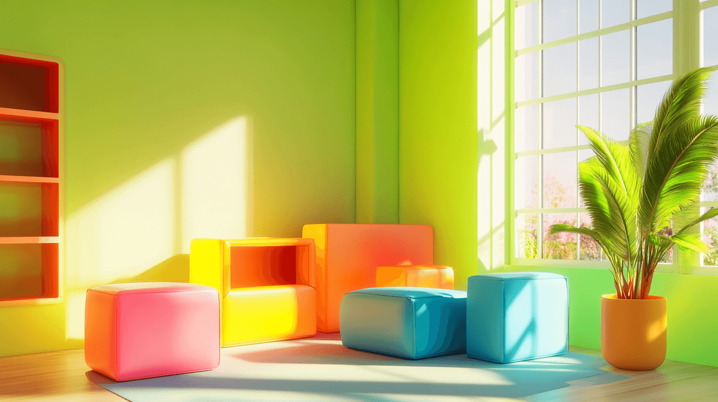 Neonfarbene Möbel: Ein Statement im Kinderzimmer