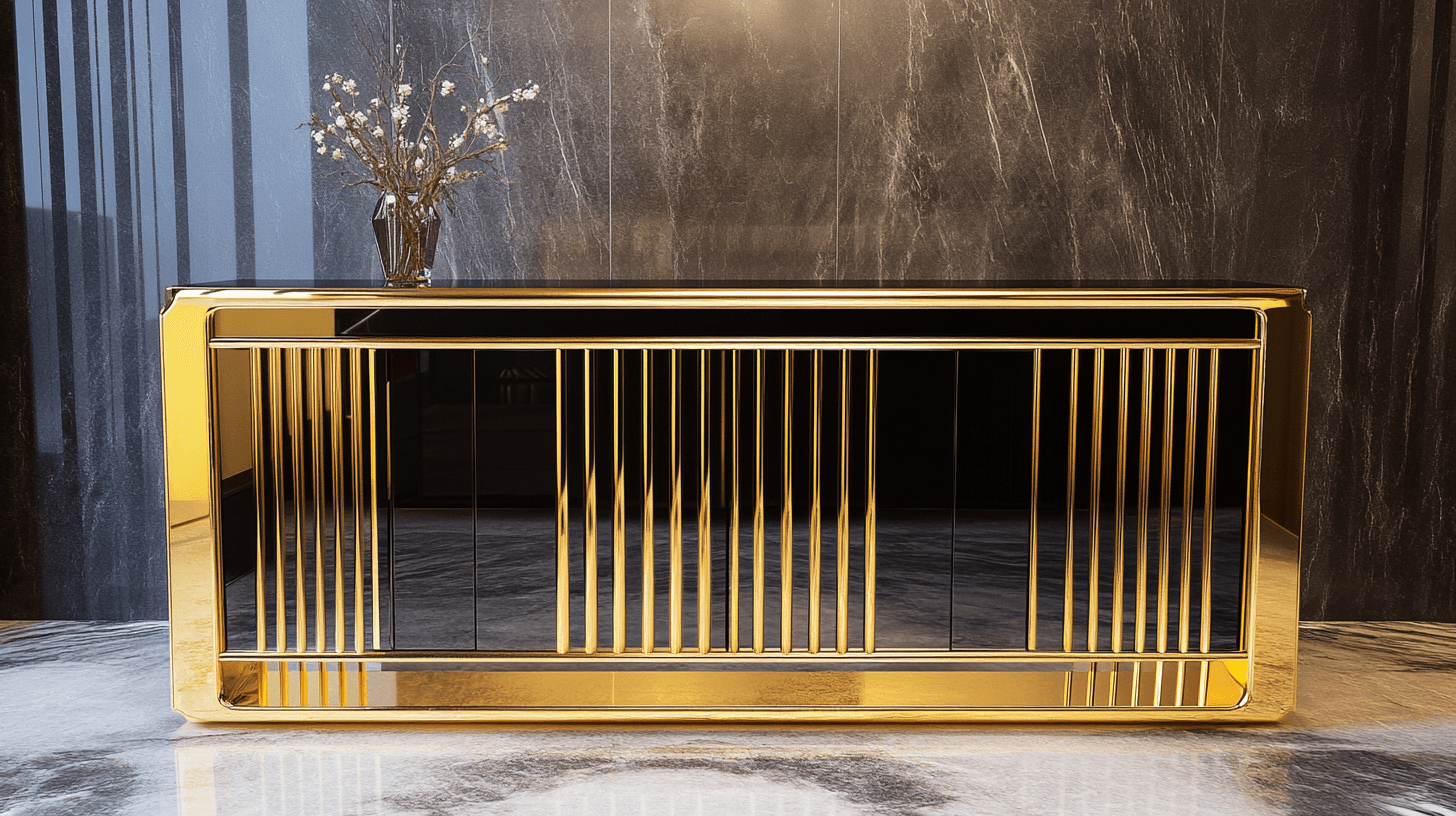Möbel in Gold und Schwarz: Ein Statement setzen