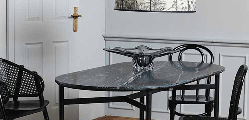 Esstische aus Naturmaterialien - Marmor, Keramik und Beton