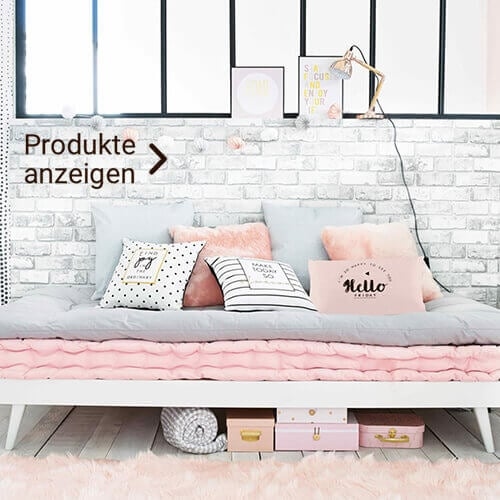 weißes Jugendbett im Skandi Stil