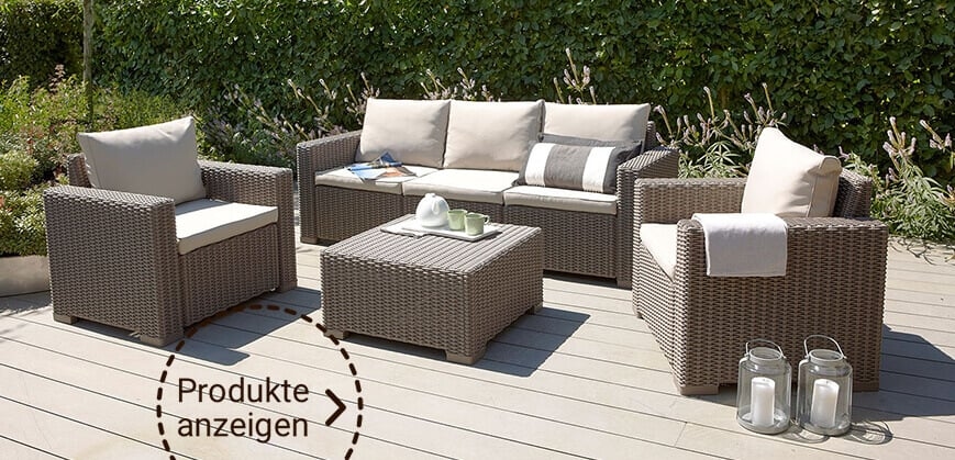 Loungemöbel aus Polyrattan