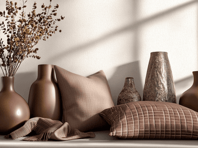 Dekorative Accessoires in Mocha Mouse