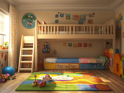Kinderzimmer mit Hochbett: Mehr Platz für Spaß und Schlaf