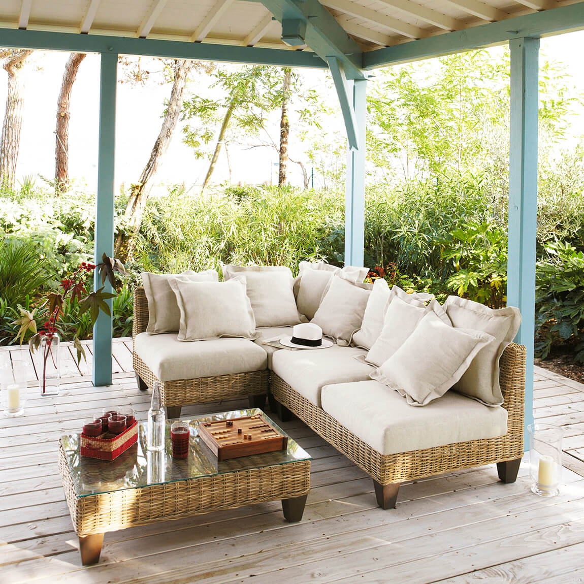 Loungen geht auch in kleinen Gärten